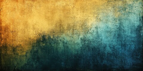 Fototapeta premium Soft brush strokes create a harmonious blend of deep blue hues, suggesting a serene underwater world transformed by twilight's glow. A sense of depth envelops the viewer in calmness.