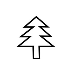 Obraz premium christmas tree icon