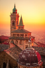 Bergamo city duomo historic center cathedral Italian architecture