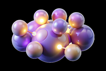 Bokeh Community Engagement Digital Art Background Soft Glowing Lights Representing Active Interaction Ideal for Advertisements Copy Space Photo Stock Concept