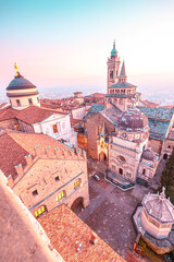 Bergamo city duomo historic center cathedral Italian architecture