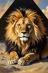 Obraz premium portrait of a lion