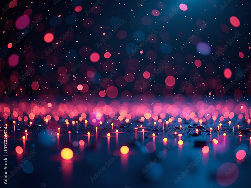 Poster abstract bokeh background