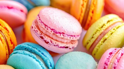 Colourful macaroons
