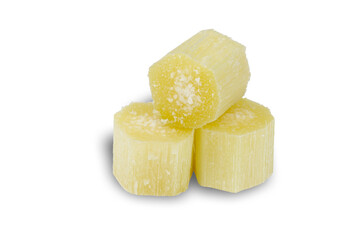 sugarcane  isolated on white background. This has clipping path.