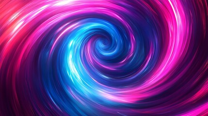 Abstract swirl of pink and blue light.