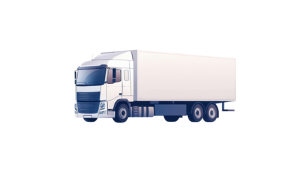 A sleek, modern delivery truck with a blank cargo area, ideal for commercial transport imaging.