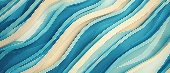 Obraz premium Stylish Abstract Background with Blue and Retro Striped Lines for Vintage Design