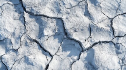 Naklejka premium Cracked Earth: A Desolate Landscape