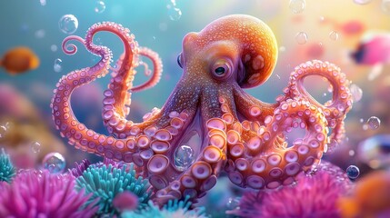 octopus in the sea