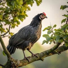 Obraz premium Chicken breeds vary widely in size, color, and purpose, from egg-laying to meat production.
