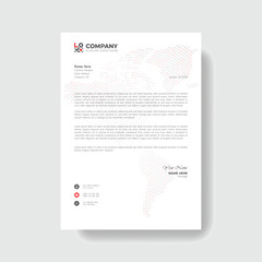 Professional And Creative Modern Corporate Business Letter Head Template.
