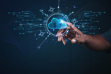 cloud technology concept Global network of metaverse systems exchange of information global business Megatrends on the Internet for Telecommunication