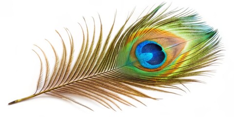 Obraz premium Peacock Feather with Eye Spot, Bird ,Nature