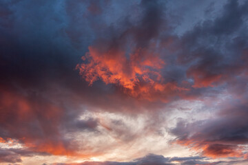 Fototapeta premium Fire in the clouds (Rago - Norway)