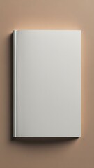 Book cover mock-up with a blank front page, ideal for authors or publishing designs