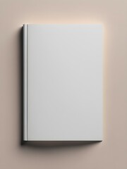 Book cover mock-up with a blank front page, ideal for authors or publishing designs