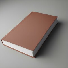 Book cover mock-up with a blank front page, ideal for authors or publishing designs