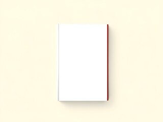 Book cover mock-up with a blank front page, ideal for authors or publishing designs