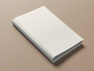 Book cover mock-up with a blank front page, ideal for authors or publishing designs