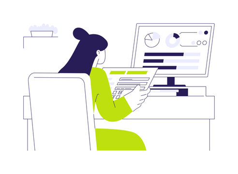 woman working on computer, green clothes clip art preview