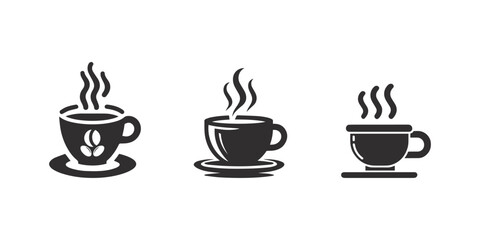 Fototapeta premium Set of coffee cups, vector illustration. 