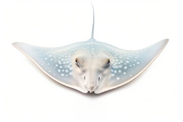 Obraz premium Stingray animal fish white background.