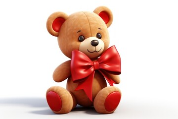 Cartoon plush bear toy.