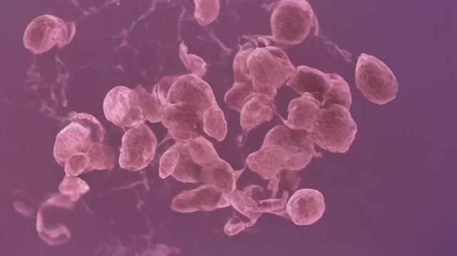 Streptococcus pneumoniae : picture a pair or chain of these Gram-positive bacteria. Generative AI.