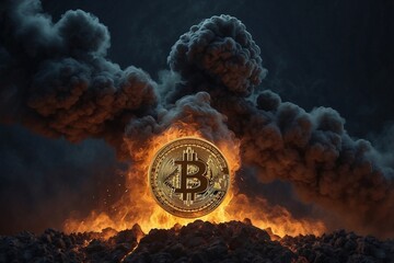 Explosive and Dangerous Bitcoin: A Symbol of Currency Risk and the Need for Caution in Cryptocurrency Trading