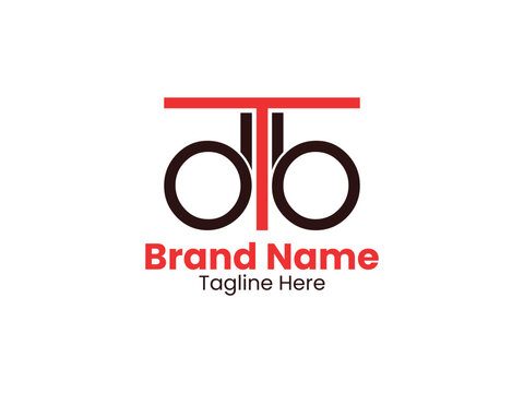 TDB logo. TDB design. DTB letter logo design. Initial letter TDB monogram logo. 