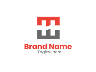 Obraz premium H letter logo design. The initial letter H uppercase monogram logo. Pro Vector 