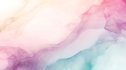 Obraz premium Abstract Pastel Ink Painting with Flowing Color Swirls