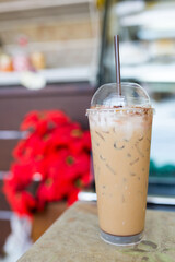  Coffee latte cup in soft light