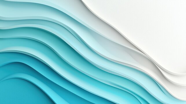 A calming and serene gradient flowing from turquoise to deep blue, creating a sense of tranquility and peacefulness, perfect for backgrounds, meditation apps, or spa imagery.