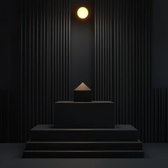Obraz premium 3D podium for product placement, used for product display
