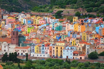 Bosa in Sardinia, Italy