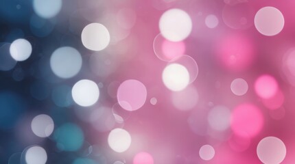 Obraz premium Dark Blue Lilac and Bright Pink Bokeh Background