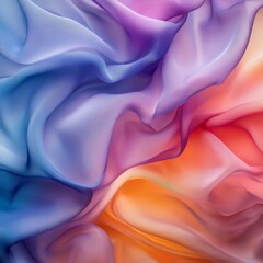 Fototapeta premium Soft Abstract Fluid Shapes in Pastel Green and Blue Hues