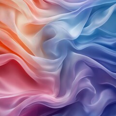 Obraz premium Soft Abstract Fluid Shapes in Pastel Green and Blue Hues