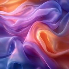 Obraz premium Soft Abstract Fluid Shapes in Pastel Green and Blue Hues