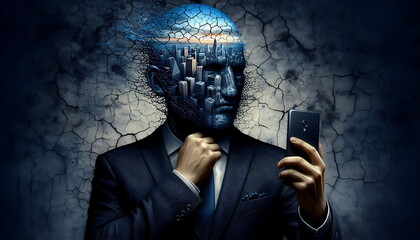 Creating a New Path in Business and Never Giving Up , New Technology , How to Make Money ,Smart , Cybersecurity , Superhero Businessman Facing Challenges ,Company Issues,  AI , 4K , Background