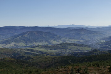 Tatry widoczne z Baraniej Góry