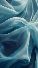 Obraz premium Soft pastel abstract waves of flowing fabric in motion