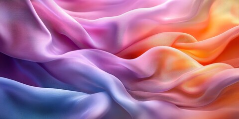 Obraz premium Soft Abstract Fluid Shapes in Pastel Green and Blue Hues