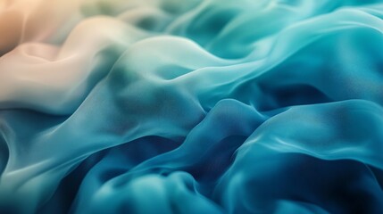 Obraz premium Soft pastel abstract waves of flowing fabric in motion