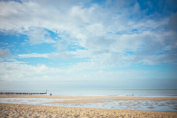 Strand bei Cadzand im Herbst