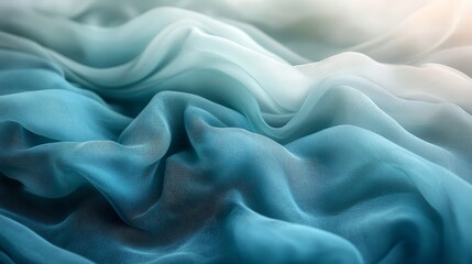 Obraz premium Soft pastel abstract waves of flowing fabric in motion
