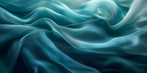 Obraz premium Soft pastel abstract waves of flowing fabric in motion