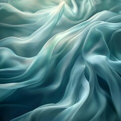 Obraz premium Soft pastel abstract waves of flowing fabric in motion